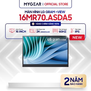 Màn hình di động LG Gram +View 16" 16MR70.ASDA5 WQXGA IPS (USB Type-C) 2023 - Bảo hành chính hãng 24 tháng