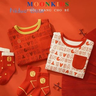 Đồ tết cho bé sơ sinh 10-18kg☃️cotton 100%☃️đồ tết minky mom cho bé trai,đồ tết cho bé gái,set tết cho bé trai,