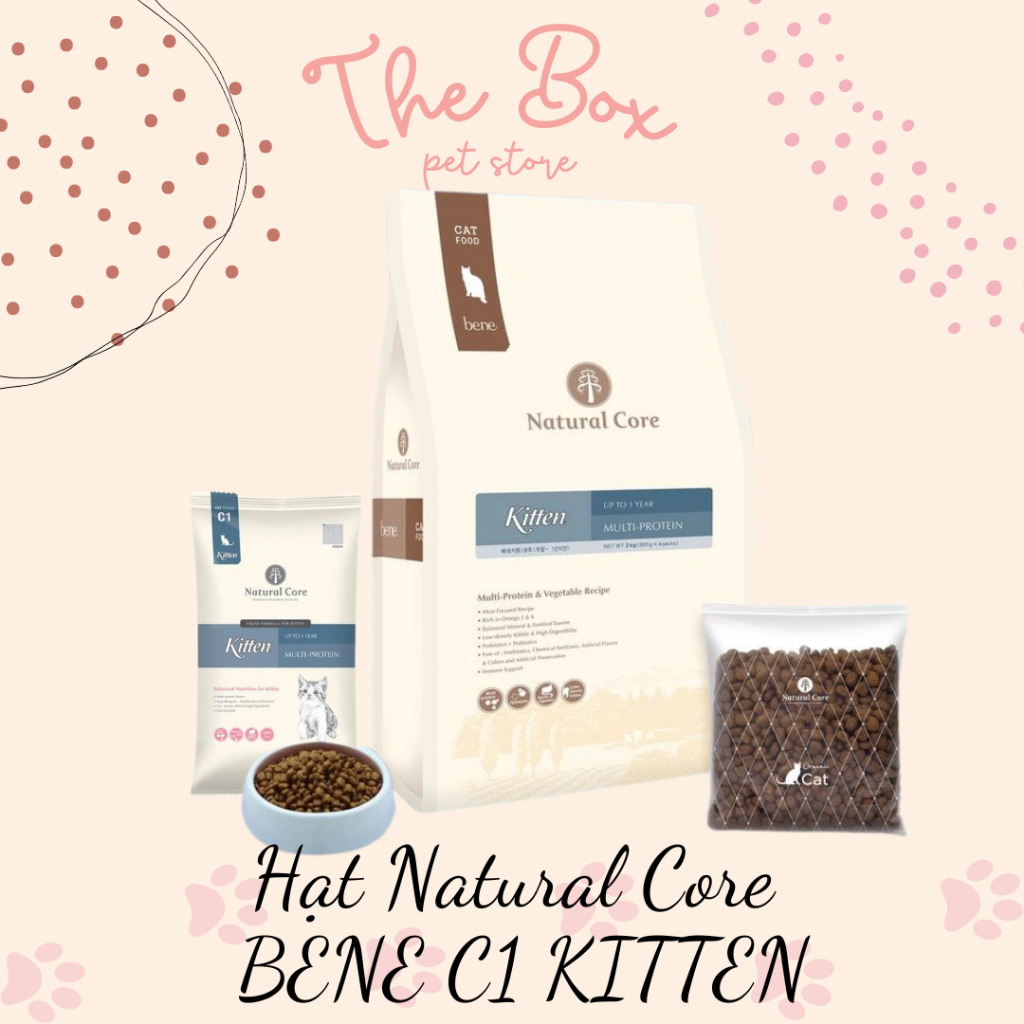 [400G - 2KG] Hạt Natural Core BENE C1 Kitten