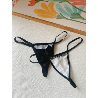 QL53 quần lót LỤA lọt khe phối ren - quần lót nữ sexy -cochunhoquan11