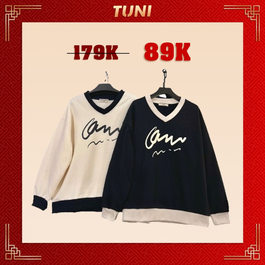Sweater form rộng dày dặn chất liệu nỉ bông Tuni Store (AMI)