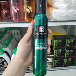 Keo xịt tóc tạo bọt romano styling mousse