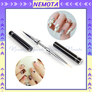 Cọ vẽ nail Nemota 2 đầu nhọn cọ nét kẻ siêu thẳng DC32