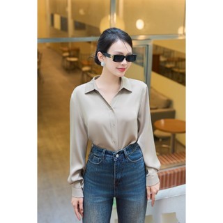 Áo sơ mi lụa oversize asw2482
