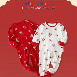 Bộ tết bé gái💝đồ bộ dài tay tết cho bé chất liệu cotton100%đồ tết cho bé trai,đồ tết cho bé,đồ tết cho em bé trai
