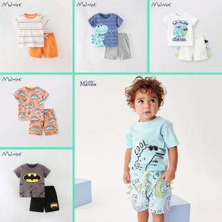 BST Bộ thun hè cotton hoạ tiết phong cách cho bé trai - TOPZKIDS