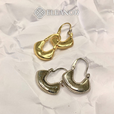 Bông tai nữ chuôi bạc 925 Eleanor Accessories hình túi xách basic phụ kiện trang sức 4988