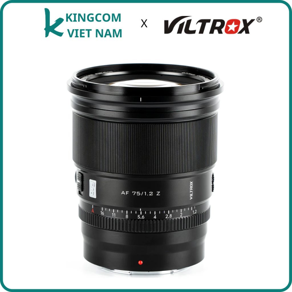 Ống Kính VILTROX PRO Series 75mm F1.2 Z - Mount Auto Focus Large Aperture APS-C Prime Lens Cho Nikon