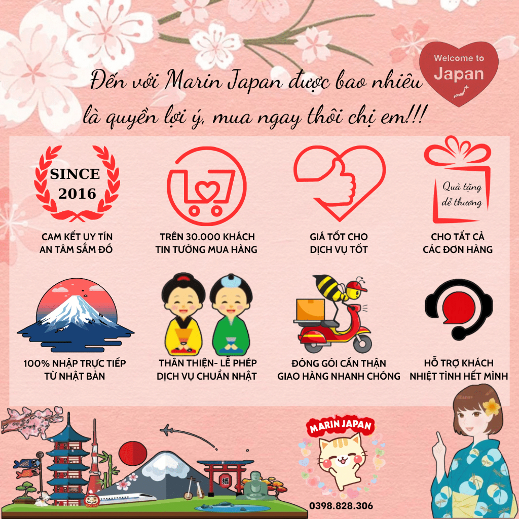 Viên tinh chất hàm hương thơm cơ thể  Hương hoa hồng, vani,đào tiên, sakura Nhật Bản hebora...