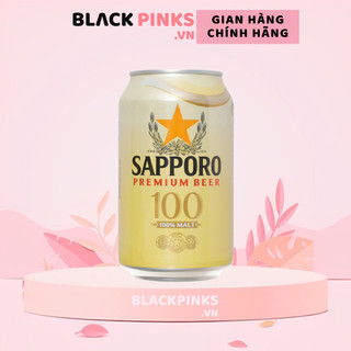 Bia Sapporo Premium Beer 100% Malt lon 330ml