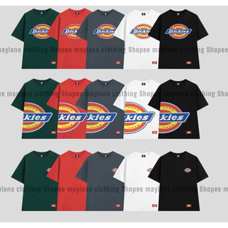 Áo thun dickies logo nhiều màu thun 100% cotton 2chiều - áo phông dickies form rộng chuẩn tem tag