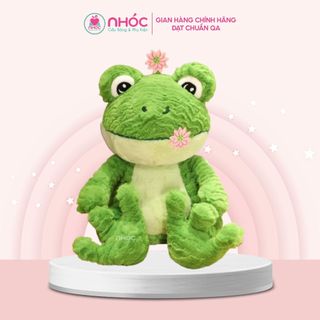 Thú bông Ếch đính hoa lông xù ngồi bông cao cấp - NHÓC
