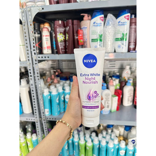 180ml Serum dưỡng thể trắng da ban đêm Nivea Extra White Night Nourish