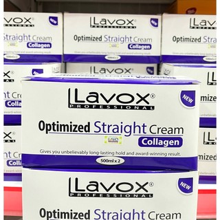 Thuốc duỗi lavox tím 500ml x2 siêu bóng mượt thẳng tự nhiên