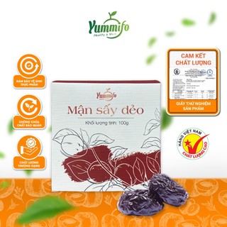 Mận sấy dẻo không hạt Yummifo bổ sung dưỡng chất ít đường ít calo phù hợp ăn kiêng cải thiện tiêu hóa nhỏ gọn 100g