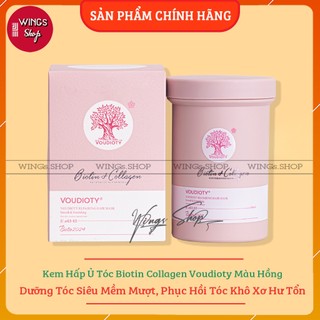 Kem Hấp Xả Ủ Tóc Biotin Collagen Phục Hồi Tái Sinh Tóc Giúp Tóc Siêu Mềm Mượt 500ml | Wings Shop