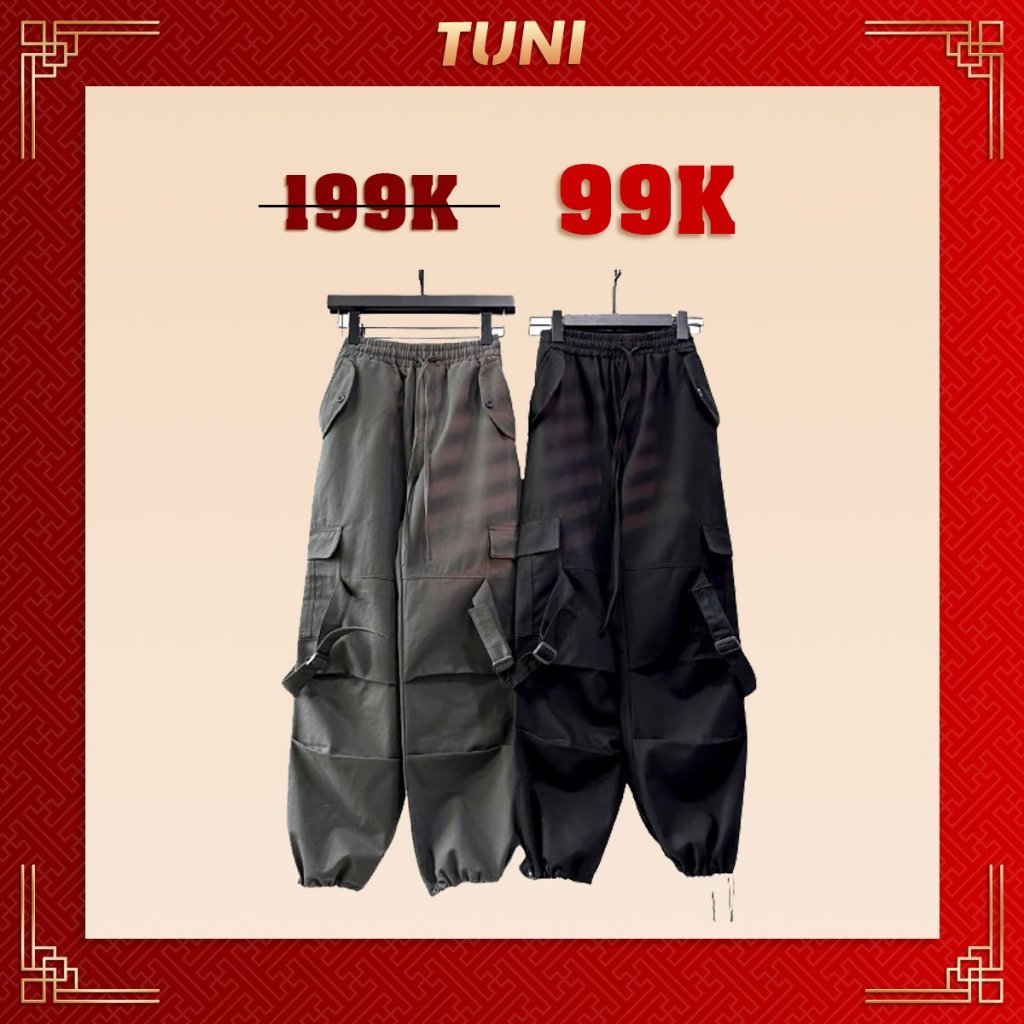 Quần dài túi hộp CARGO PANTS phong cách Y2K chất liệu kaki dày dặn Tuni Store (VIGO)