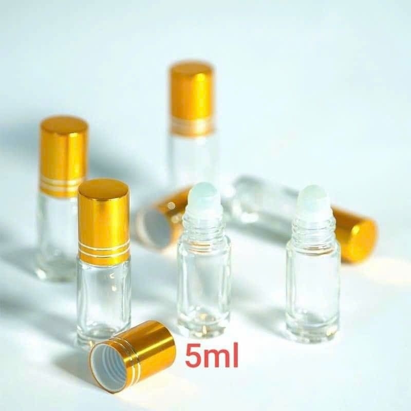 Combo 100 lọ chiết bi lăn 5ml ( dùng chiết tinh dầu, nước hoa, serum)