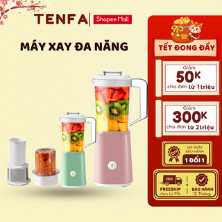 Máy xay đa năng Metis máy xay sinh tố, thực phẩm 2 cấp độ dung tích 1200ml 2 cối xay kèm lưới lọc MXS03