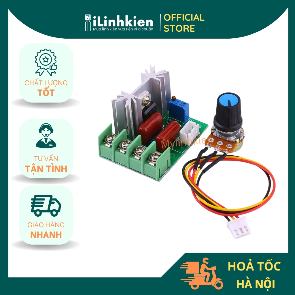 Dimmer 2000w 220v loại núm rời chất lượng tốt