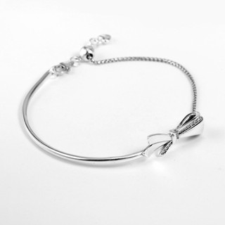 Vòng Tay bạc S925 Moments Pandora Khóa Nơ - Lắc tay bạc S925 PaN5021 Fullbox