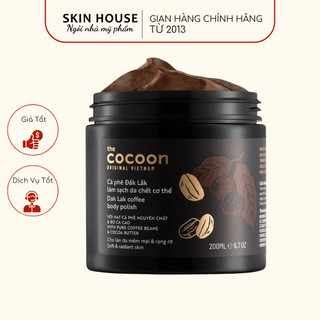 Tẩy Da Chết Cocoon Cà Phê Đăk Lăk - Tẩy Da chết Body Làm Sạch Và Đều Màu Da 200ml
