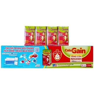 Sữa bột pha sẵn colos gain 110ml thùng 48 hộp