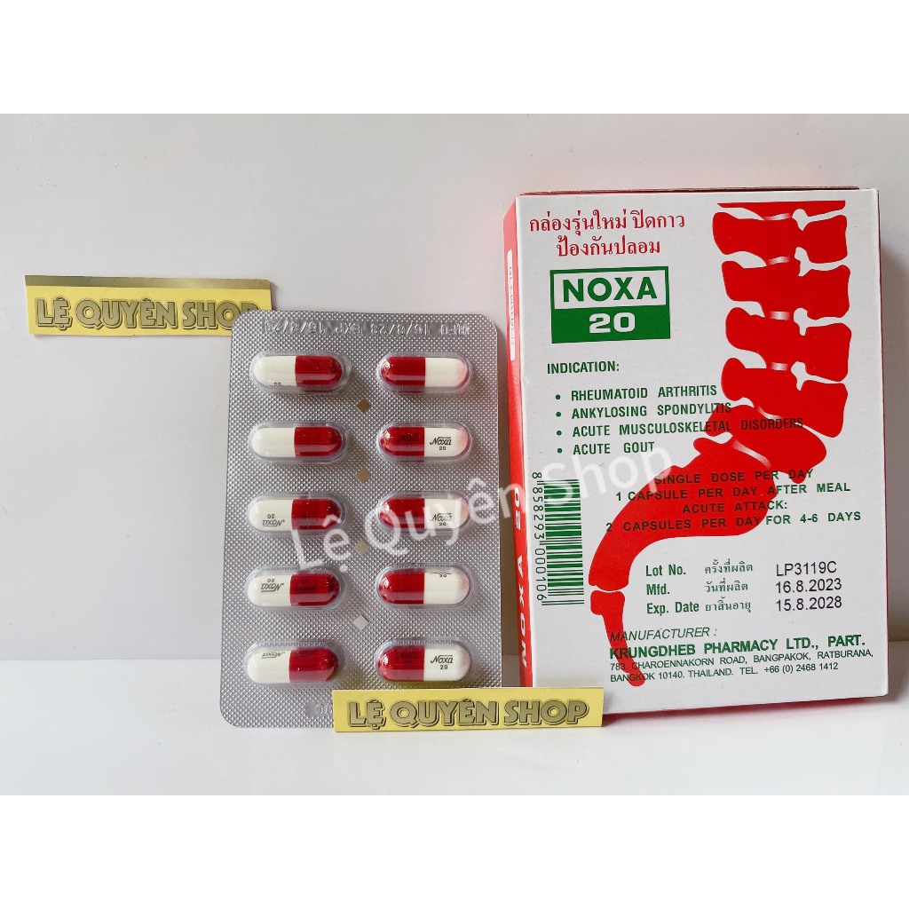 Combo 1 Lố 12 Hộp  viên uống xương khớp Noxa 20 Thái Lan