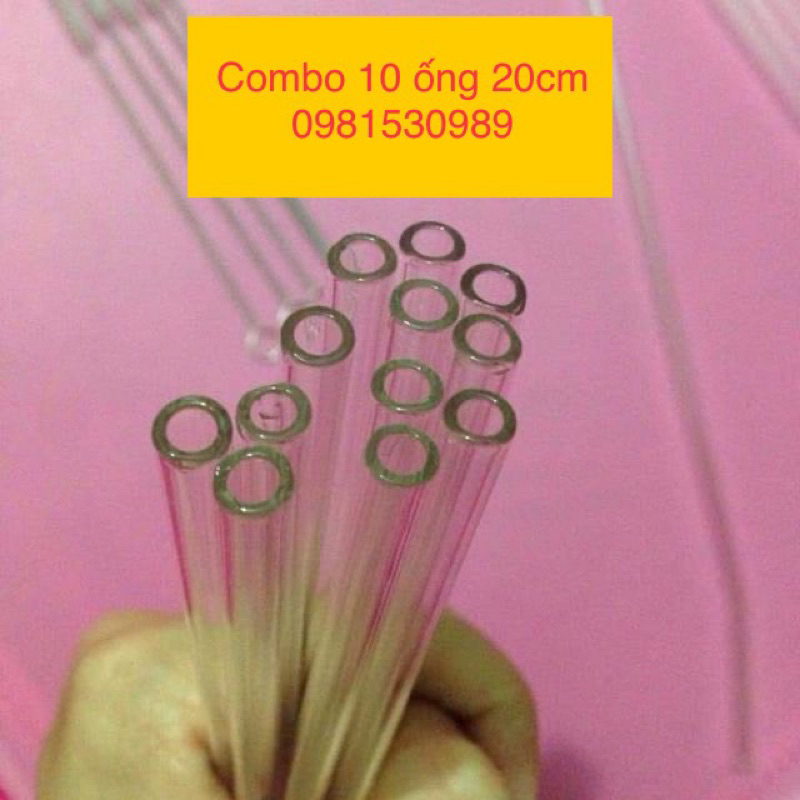 10 ống thủy tinh phi 6 Đức 19k