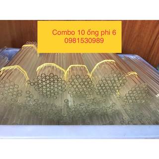 10 ống thủy tinh phi 6 Đức 19k