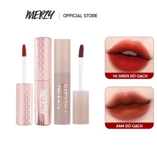 Combo 2 son kem lì merzy velvet tint #v06 ver.siren 4g + son kem lì merzy academia mellow tint 4g