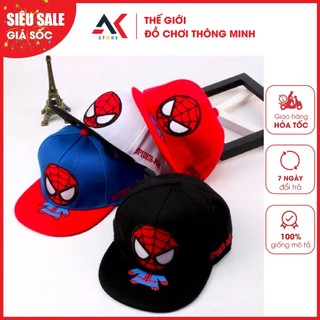 Mũ lưỡi trai in hình siêu nhân nhện cho bé
