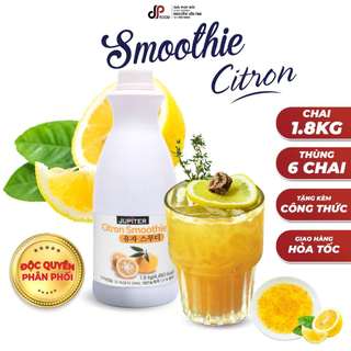 Sốt Thanh Yên Nghiền Nhuyễn Jupiter - Smoothie Citron Hàn Quốc - Chai 1,8kg - Pha Trà Trái Cây, Đá Xay, Trà Sữa,...