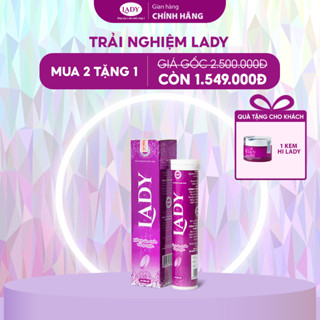 [MUA 2 TẶNG 1] Viên Sủi Nở Ngực LADY Chính Hãng Giúp Tăng Kích Thước Vòng 1 Săn Chắc Tự Nhiên, Tăng Nội Tiết Tố Nữ