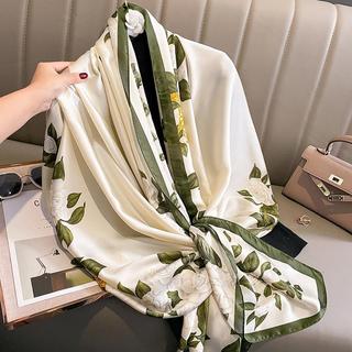khăn choàng họa tiết lụa 90x180cm dễ dùng