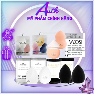 Bông phấn ướt Vacosi ĐEN TRẮNG Mút blender tán kem nền hình giọt nước,hồ lô PH01, PH02, BP31, BP06,PH03,PH04,PH05