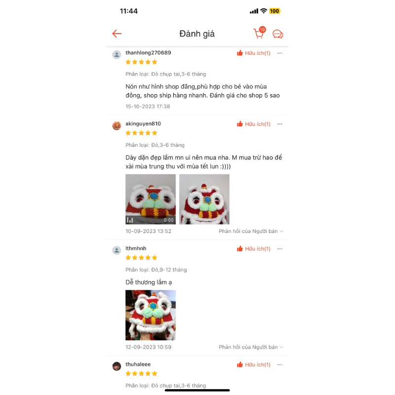 Nón Lân Con Cho Bé