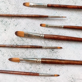 [DA ĐEN] Cọ Vẽ Đầu Dẹp Oval Hand ZBS3