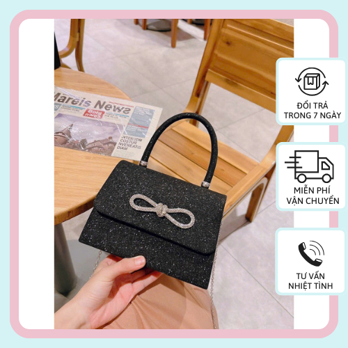 Túi cầm tay đá bling phù hợp đi tiệc đi chơi đẹp