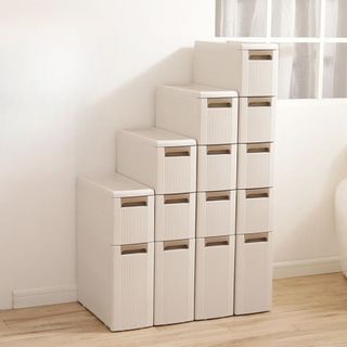 Tủ nhựa nhiều tầng sắp xếp đồ, kệ để đồ đa năng dùng trong phòng ngủ, nhà bếp, phòng tắm