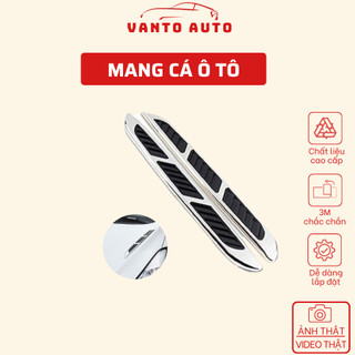 Bộ 2 Mang Cá Ô Tô - Mang Cá Giả Hốc Gió Trang Trí Nắp Capo Ô Tô