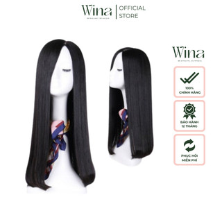 Tóc Thật Siêu Da WINA Dài 50cm [ 2 Mái - Mái Thưa ] TGT-005
