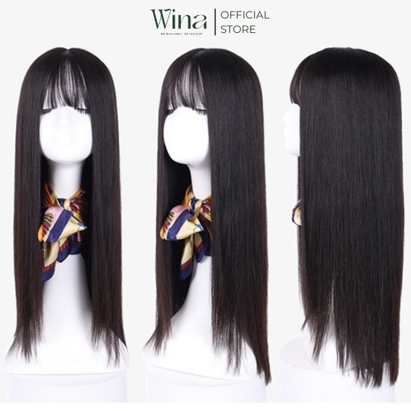 Tóc Thật Siêu Da WINA Dài 50cm [ 2 Mái - Mái Thưa ] TGT-005