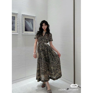 Đầm xoè cổ sơ mi D O sieu cap
