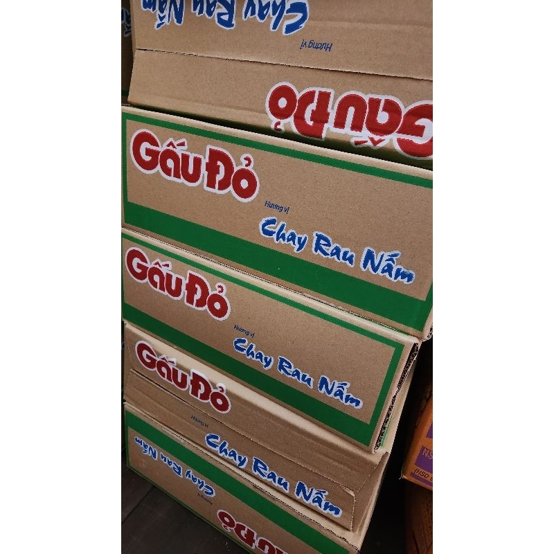 Mì gấu đỏ chay rau nấm