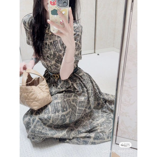 Đầm xoè cổ sơ mi D O sieu cap