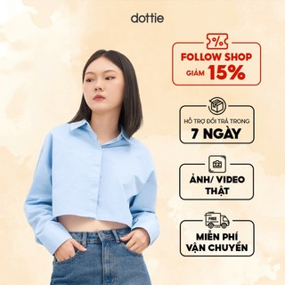 DOTTIE - Áo Sơmi Dáng Ngắn - T0657