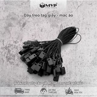  200 Dây treo nhãn mác quần áo dây treo tag giấy 