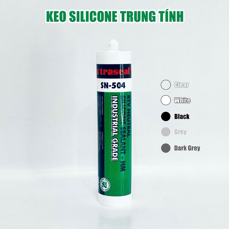 Keo silicone trung tính X'traseal RTV SN-504 dán đa năng không rạn nứt. Nhập khẩu Malaysia