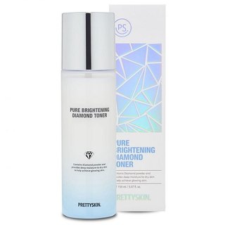 Nước hoa hồng Pretty Skin Pure Brightening Diamond Toner 150ml se khít lỗ chân lông và chống lão hóa - Lydiabeauty